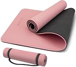Tapis de yoga PAIDU - Antidérapant et résistant à la déchirure, 10 mm (2/5 po) extra épais, tapis POE certifié SGS pour tous - 72"x24", idéal pour le yoga, la remise en forme, le Pilates et les exercices au sol, avec sangle de transport