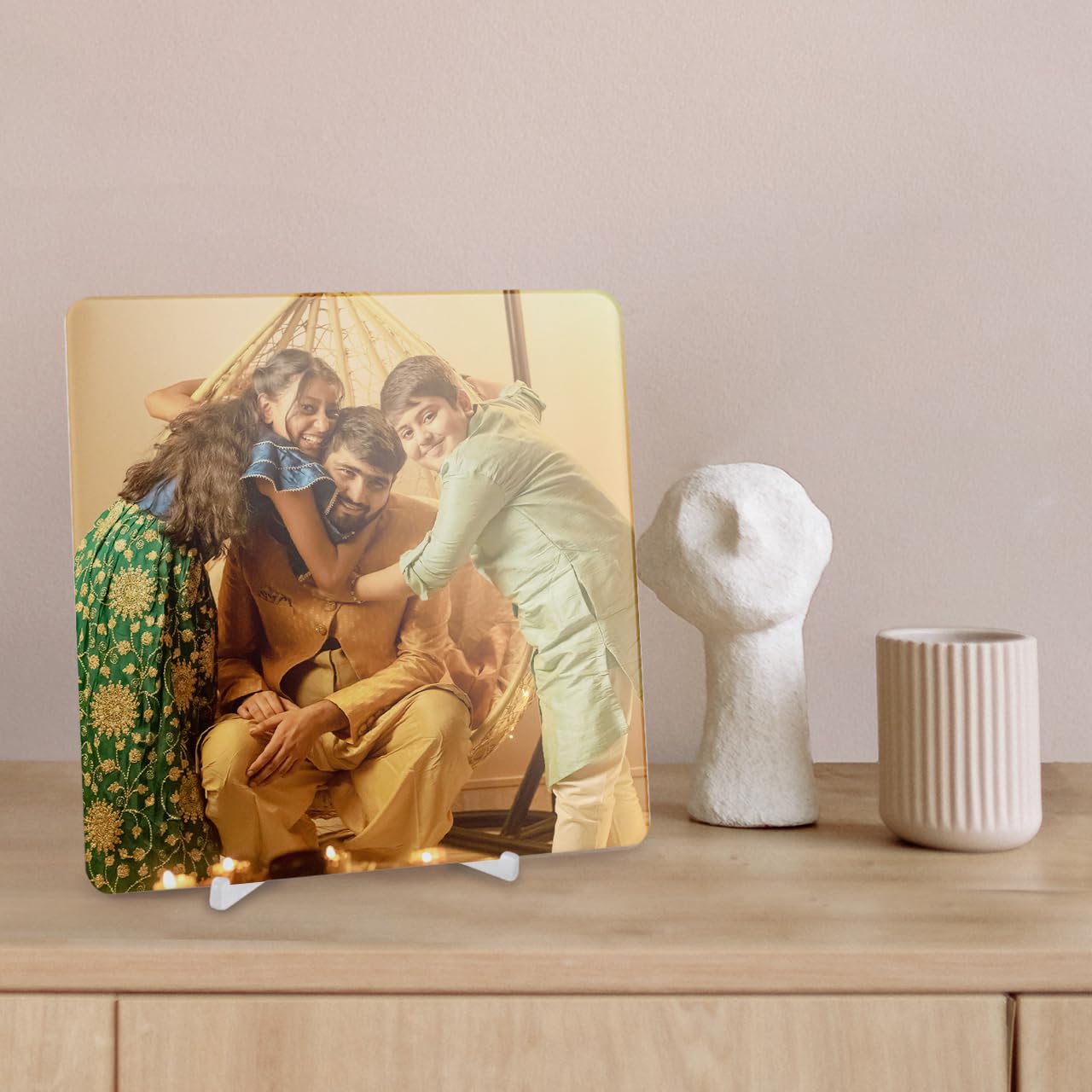 Zoomin Personalized Acrylic Photo Frame | Custom Tabletop Photo