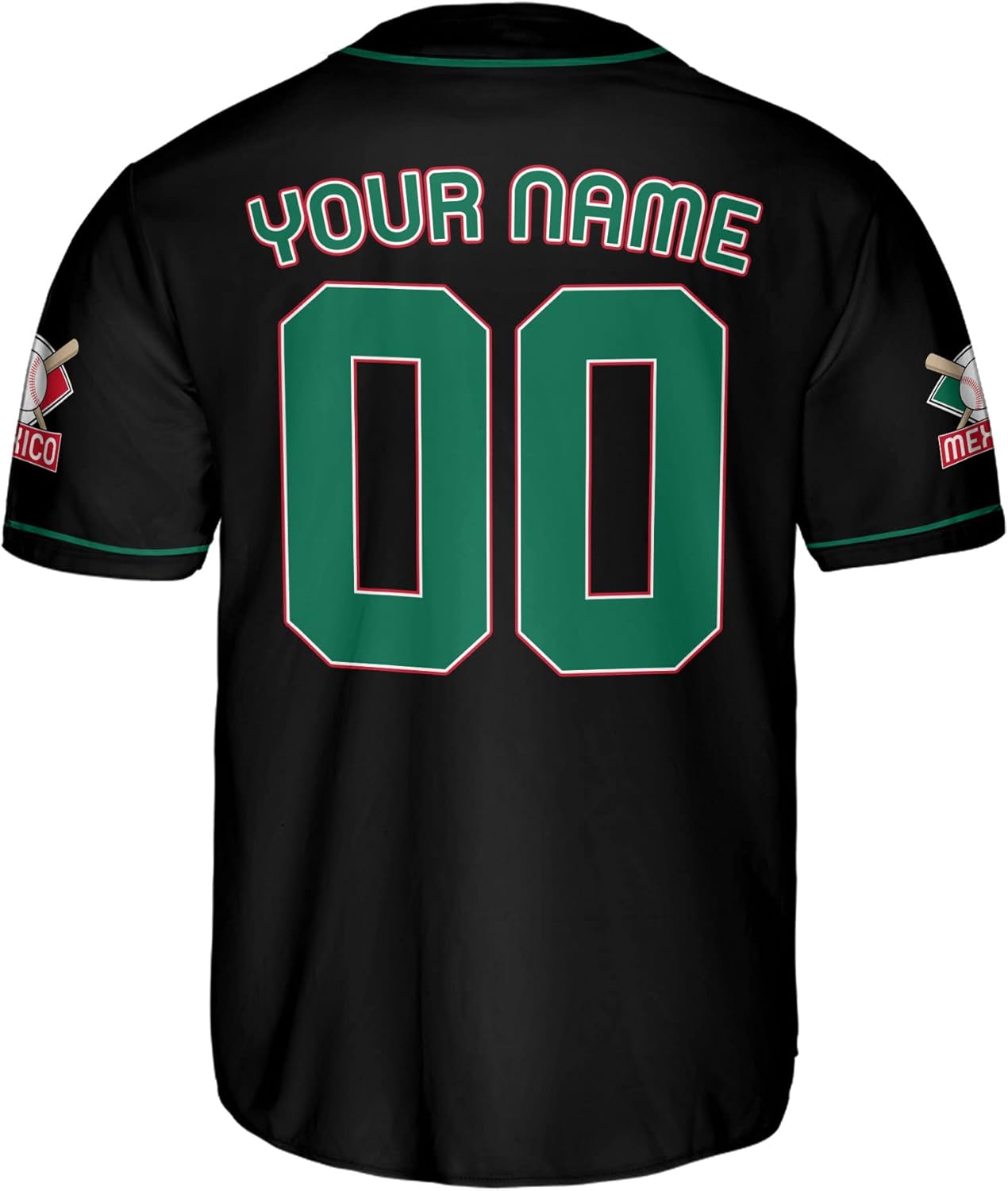 Custom Mexico Baseball Jersey for Men