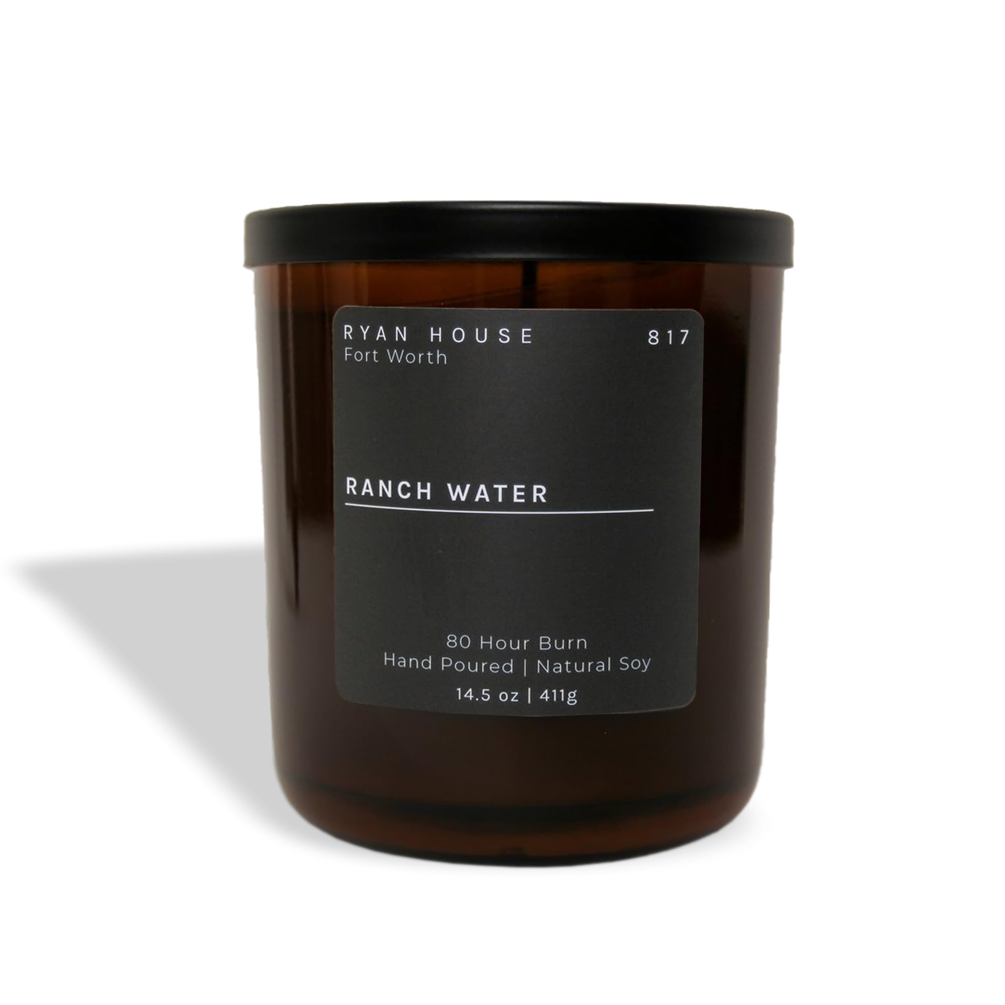 Vela votiva perfumada de soja natural vertida a mano de 14.5 onzas cuidadosamente diseñada éticamente elevada, para el hogar u oficina, agua de rancho