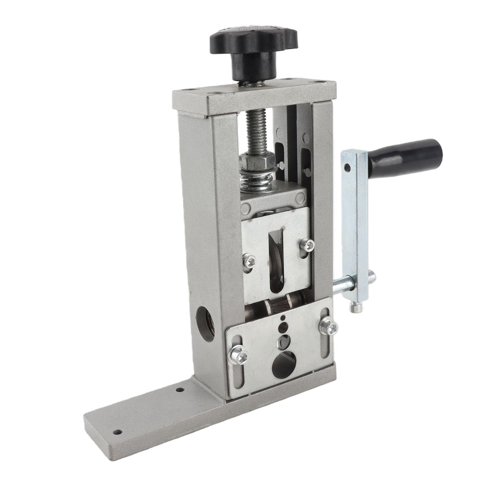 Topiky Machine à Dénuder les Fils de 0,04 à 1 Pouce, Pince à Dénuder Manuelle électrique, Outil de Dénudage de Câbles alimenté par une Perceuse à Manivelle pour 1 à 25 Mm, Lame Réglable Compacte,