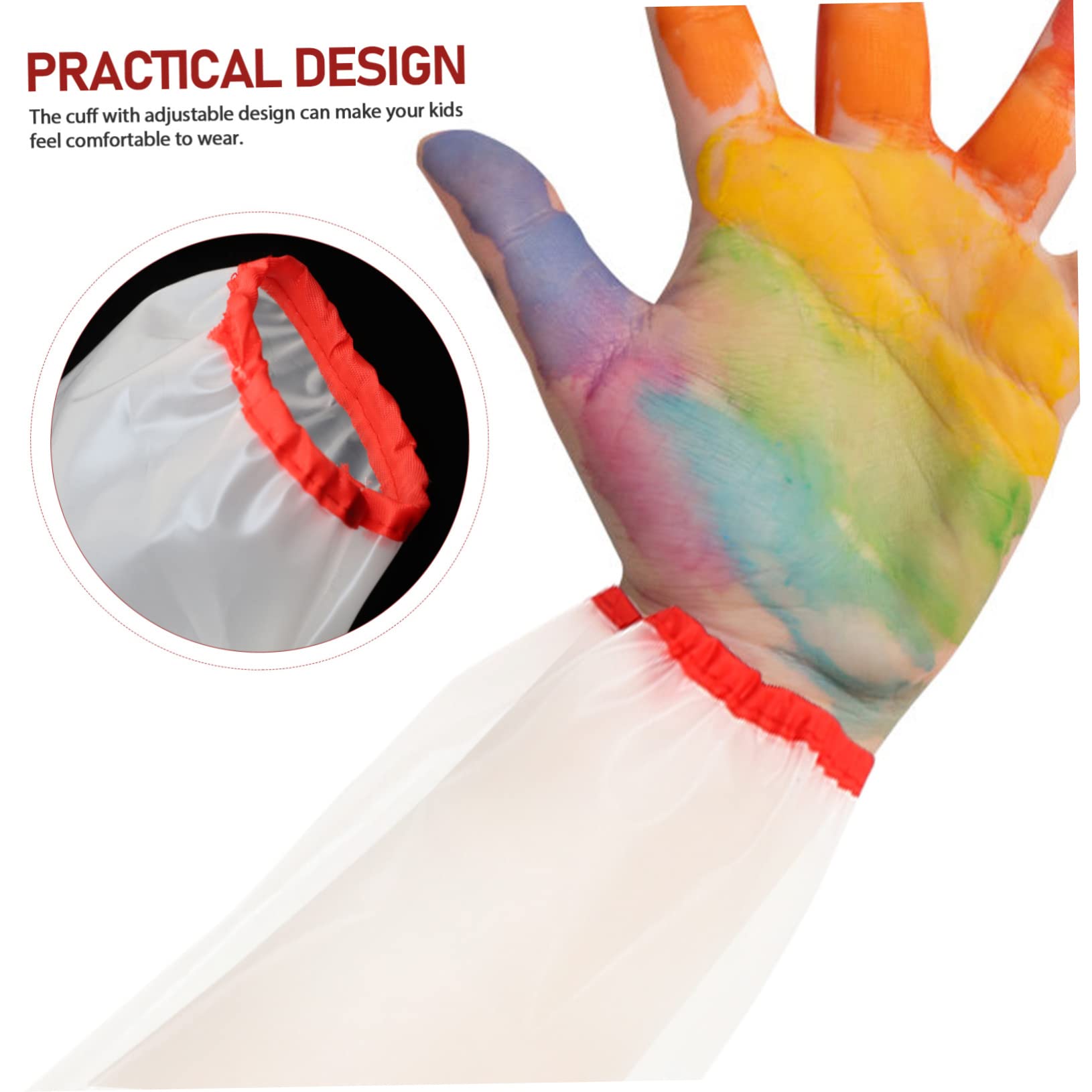 YARNOW 3 Grembiule Regolabile per Trasparente e Grembiule da Pittura per Attività Creative Protezione per Cucinare e Dipingere Taglia Media Materiale