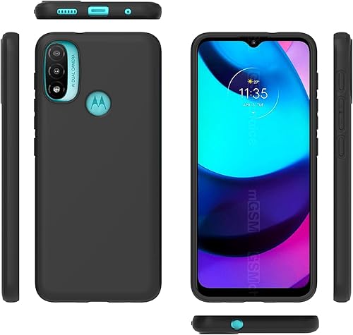 Miniatura 4 de CoverON TPU delgado diseñado para Motorola Moto E20 caja del teléfono, cubierta suave flexible - negro