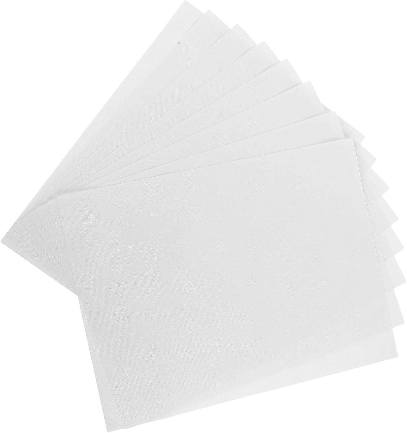 DEARMAMY 8pcs Water-Soluble Nonwoven Fabric Embroidery Stabilizer Sheets 21.6cm X 28cm Peel and Stick Adhesive Backing for Hand Sewing and Water Soluble Hand Embroidery Projects