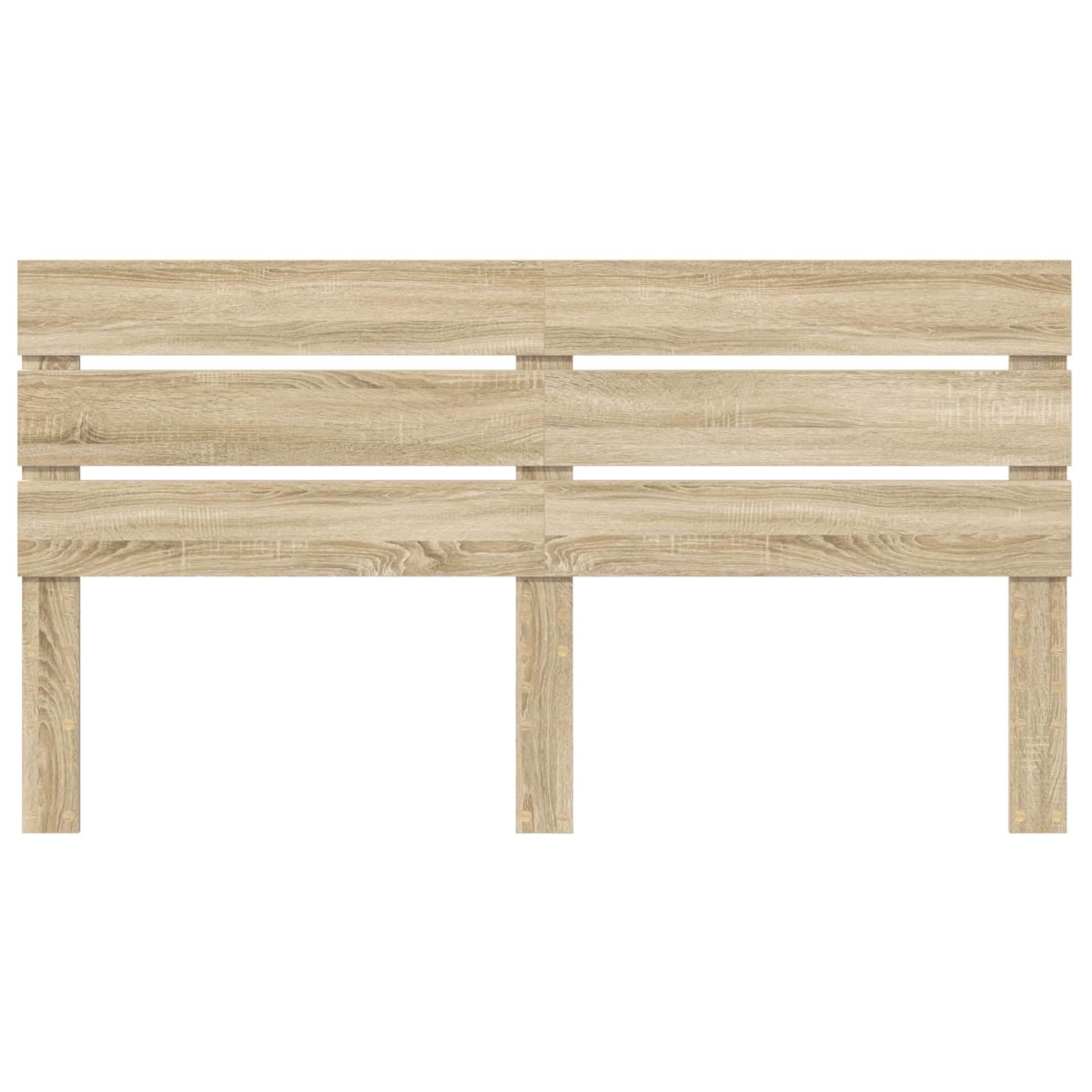 vidaXL Tête de lit Chêne Sonoma Bois d'ingénierie, Décor Moderne de Chambre, tête de lit rectangulaire, Accessoires Solides pour Un Espace de Sommeil Contemporain
