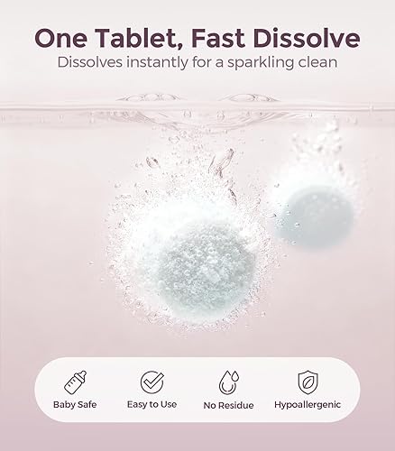 Miniatura 2 de 150 tabletas de detergente para lavar biberones, tabletas de jabón detergentes compatibles con todo tipo de lavadoras de botellas, tabletas de