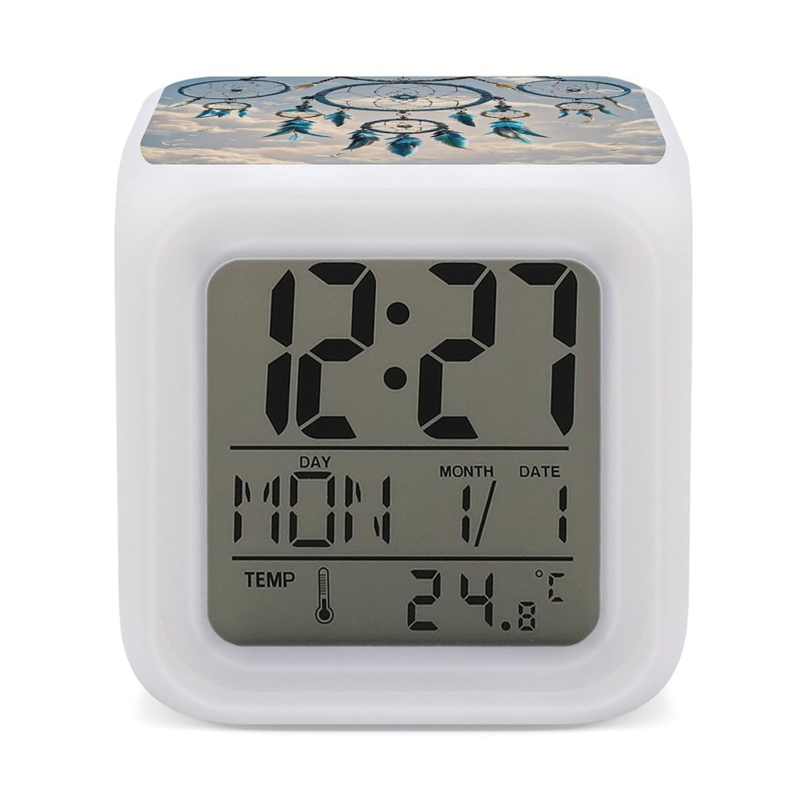 Reloj despertador de escritorio Native Dream Catcher que soluciona los despertares infantiles