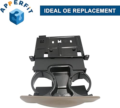 Miniatura 5 de APPERFiT Portavasos en tablero para Ford F250 F350 F450 F550 Super Duty Truck 2000-2004 Excursion Tan reemplaza YC3Z-2513560-CAB
