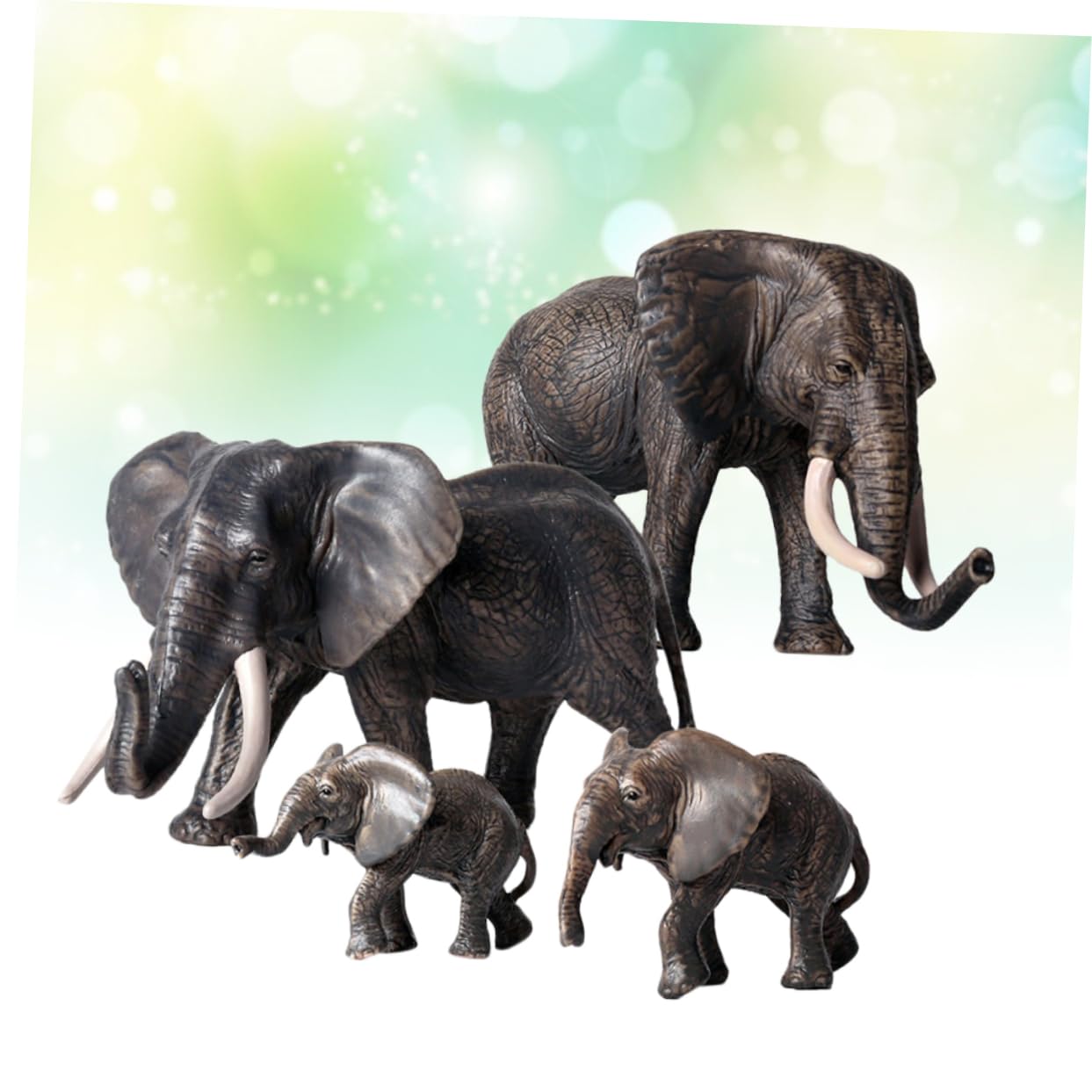 VICASKY Juguete Modelo de Elefante de Juguete Infantil de Modelo Animal de Figura de Elefante para Jugar y Aprender
