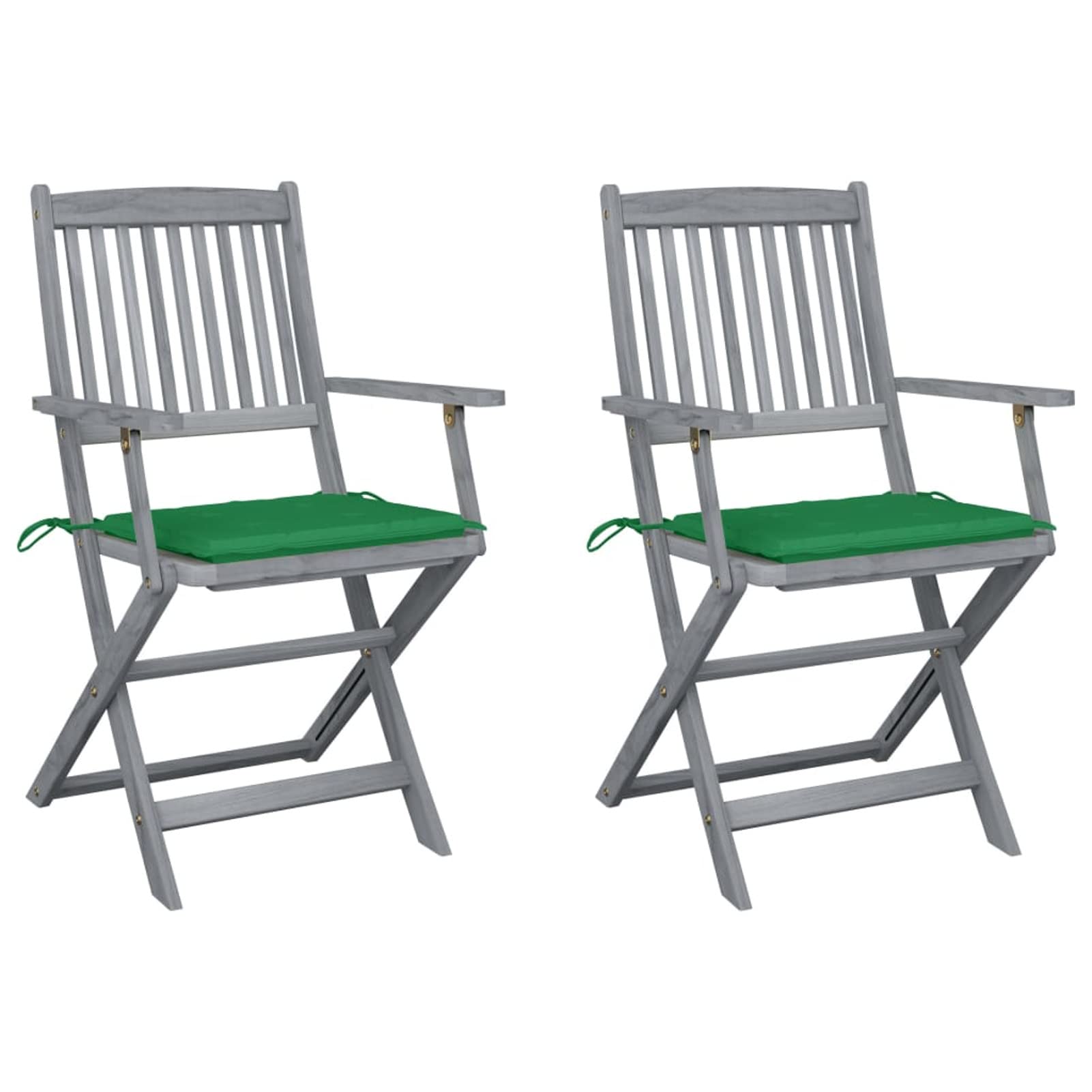 Chaises de jardin pliantes en acacia pour petits espaces et terrasses encombrées