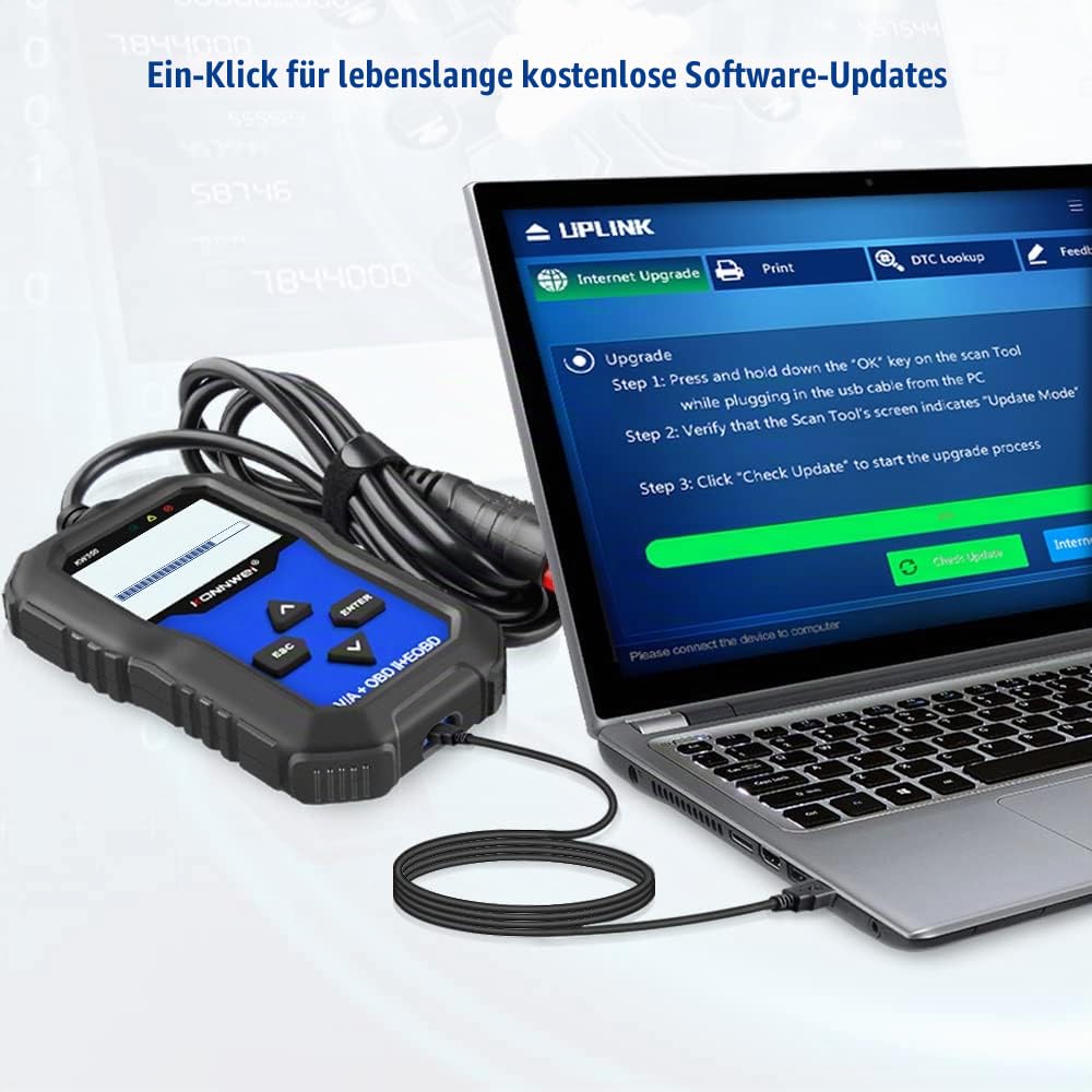 KONNWEI KW350 OBD2 Diagnosegerät Motor-Kontrollleuchte ABS SRS TPMS ESP SAS
