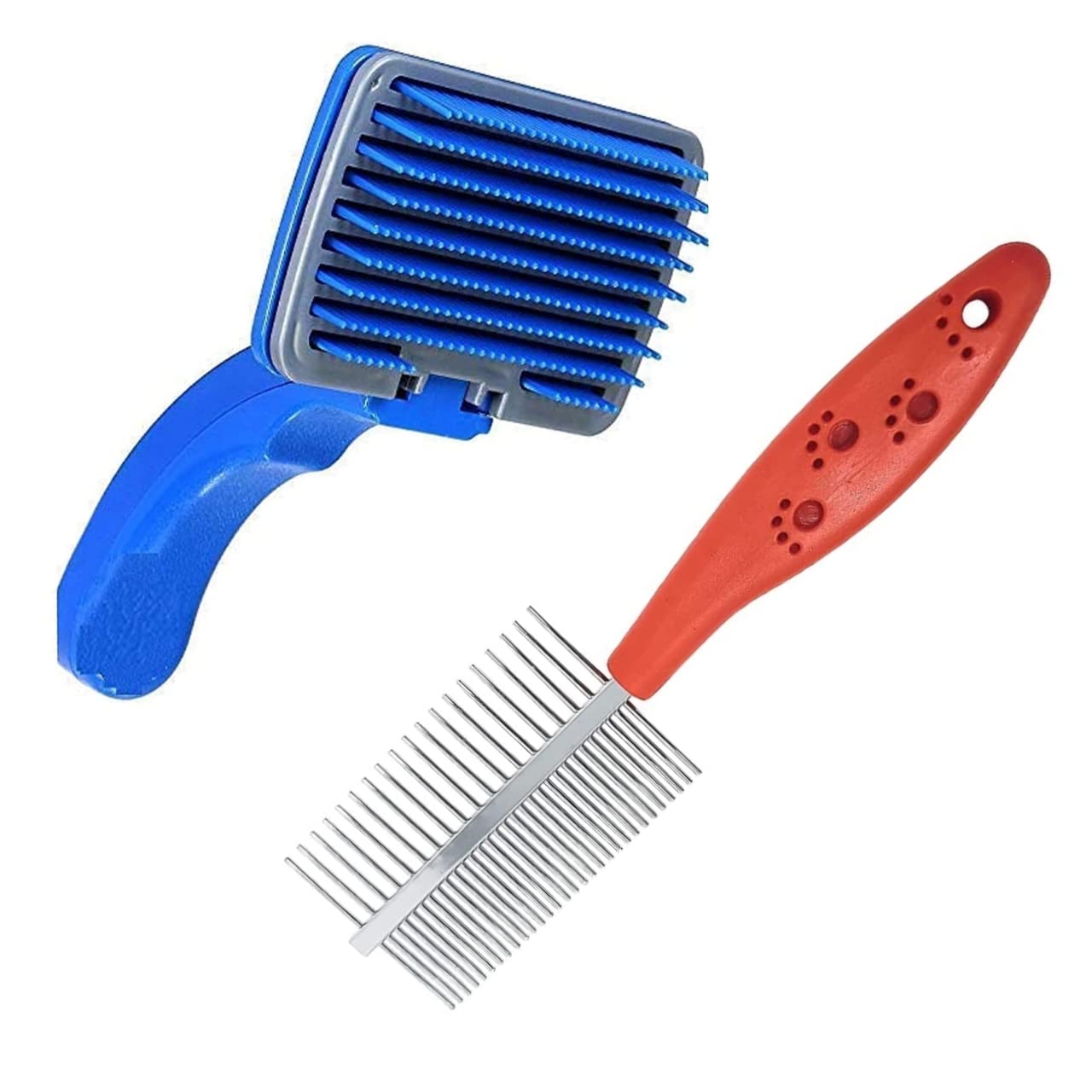 DRK Shopmart Combo Pack of 2 Large-Sized Pet Combs: Adjustable Brush and Massager for Dogs, Puppies, Kittens, and Cats - Promotes Grooming, Safety from Mites, Lice, and Ticks - Color May Vary (B0C5HNQDMT) Amazon Price History, Amazon Price Tracker