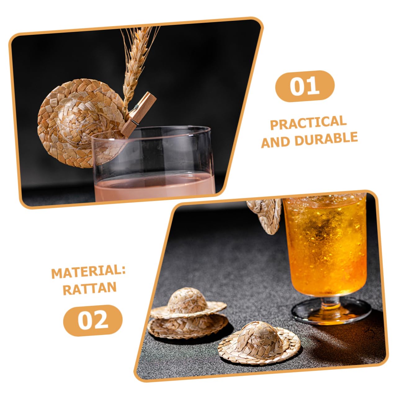 Alipis 30pezzi Mini Decorativi per Cocktail Accessori per Drink per Feste e Decorazioni Uniche e Adorabili per e Cupcake