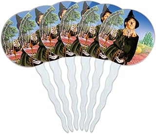 Wizard of Oz Scarecrow Character Cupcake Picks Toppers Decoration Set of 6