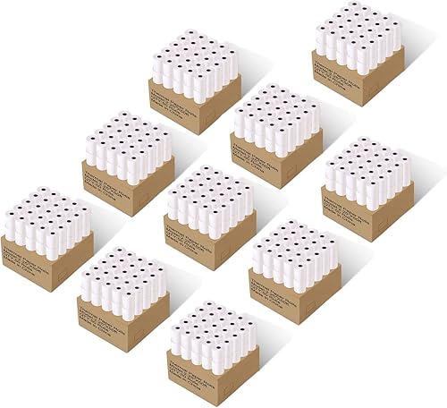Miniatura 6 de Immuson Rollos de recibos de papel térmico de 2 14 x 50 pulgadas, papel de recibo de 2.25 x 50 pies, caja registradora POS, compatible con