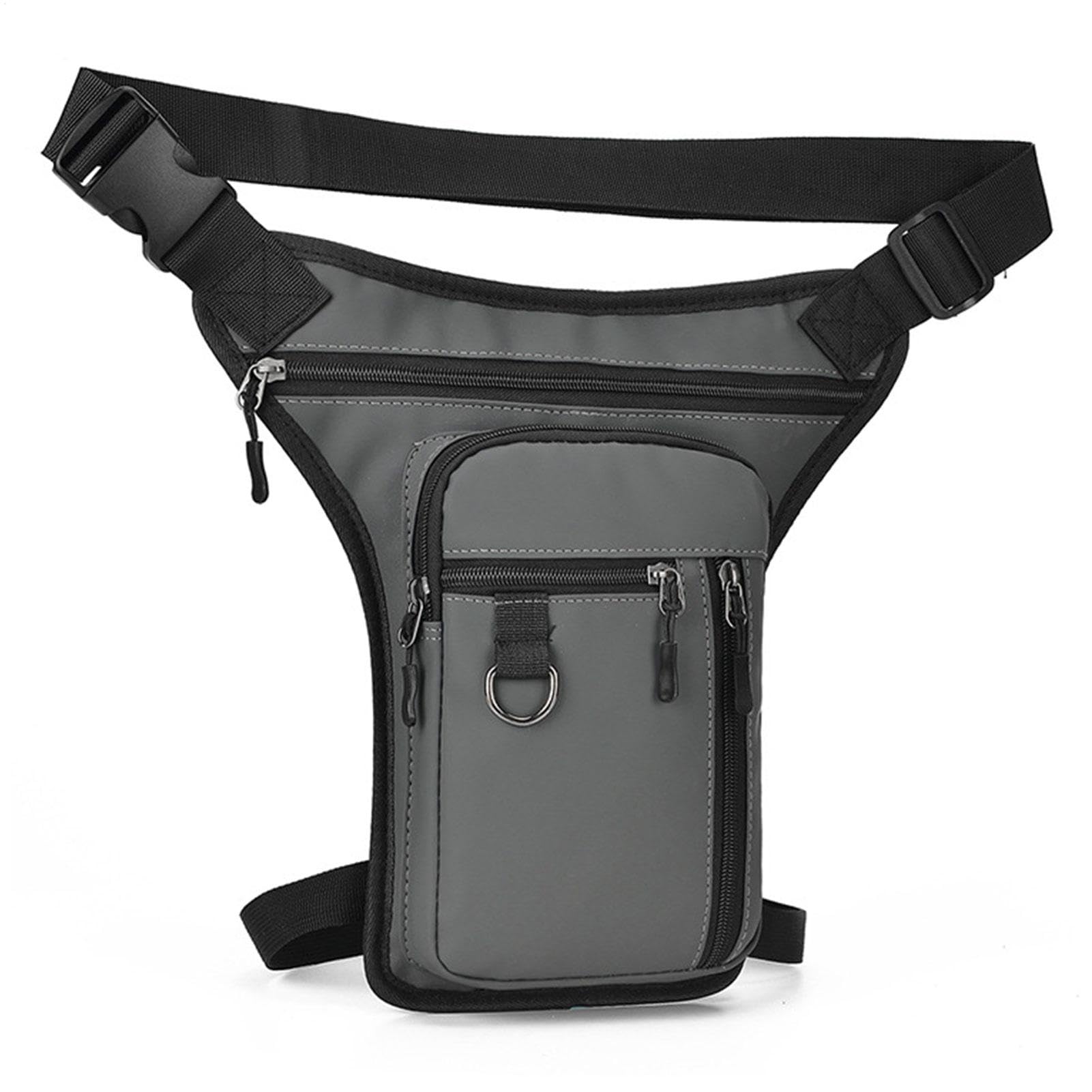Qurygin Adjustable Drop Leg Bag - Multi-Pocket Waist Bag, Motorcycle Thigh Bag for Men Women, Sport Hiking Waist Travel Pouch Bag, for Motorcycle Cycling Riding Outdoors Camping Hiking 31x18x2cm