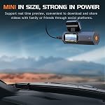 Dash Cam Front 2.5K: VEEMENT Mini Cam pour les voitures, 1440P Caméra de voiture avec APP, 1.47" Affichez la caméra de poche, WiFi Dash Cam avec WDR Vision nocturne, 24 Heures de stationnement moniteur Dashcams, 170°Wide, G-Sensor
