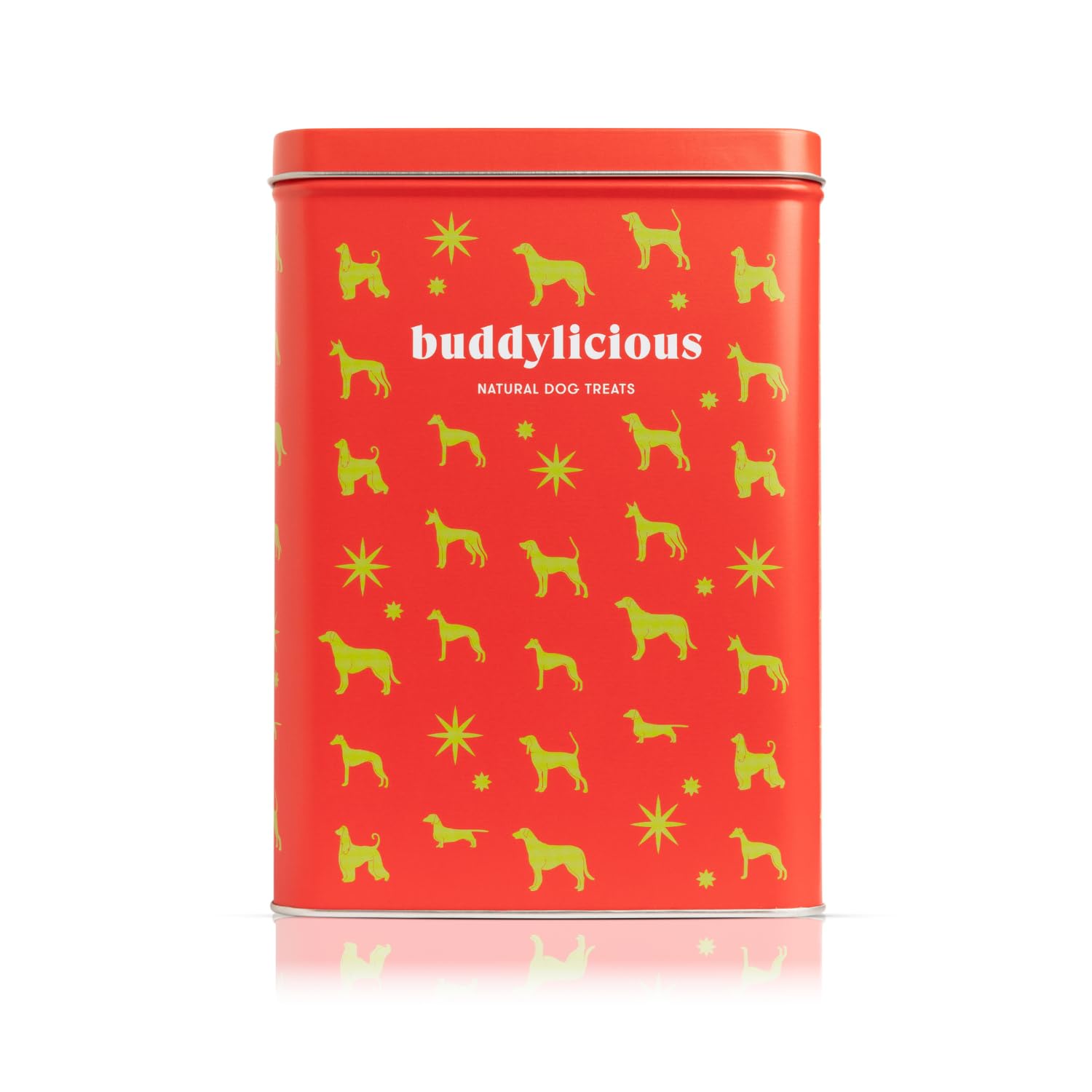Buddylicious Natural Dog treats Dog Gift Box | Natural Gifts For Dogs Presented In Lovely Collectors Tins | Dog Birthday Present For All Types Of Dogs