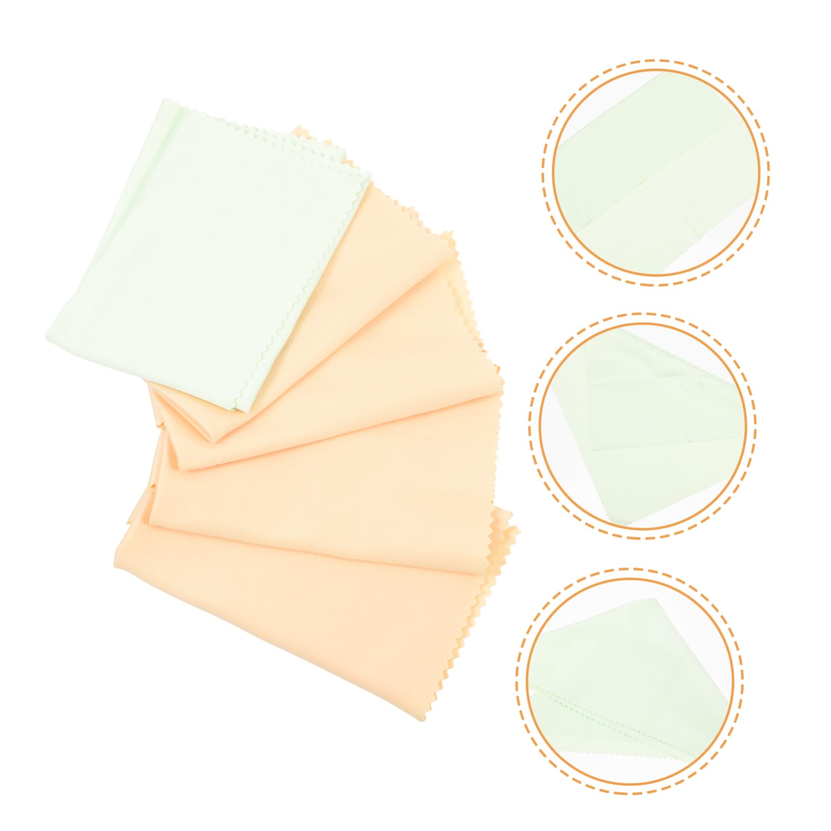 BESPORTBLE 5Pcs Musical Instrument Wiping Cloth Soft and Durable Cleaning Tool for Guitar Violin Ukulele Erhu Random Colors Lightweight and Reusable for Dust and Smudge Removal Random Color