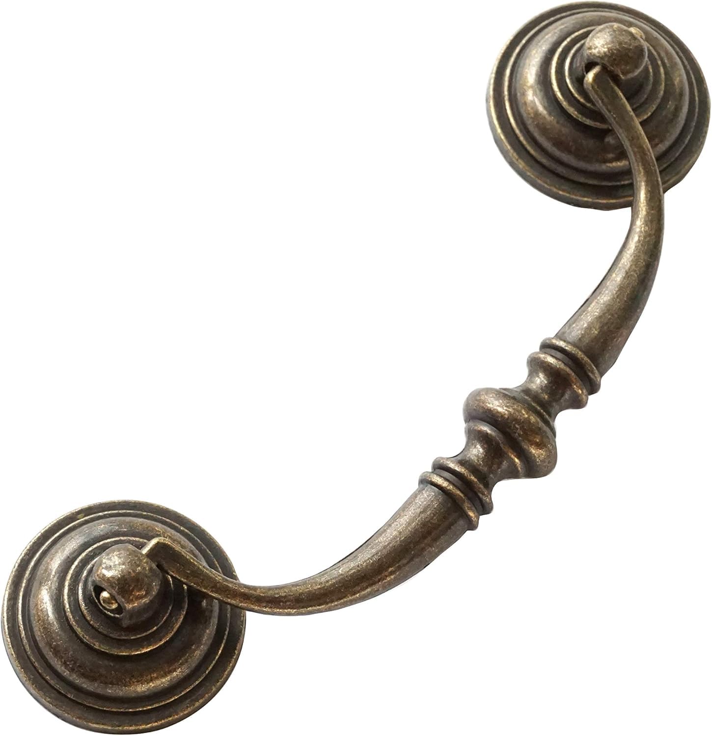 4.25" Drawer Pulls Dresser Handle Antique Bronze Drop Bail Pulls Handles for Kitchen Cabinet Cupboard Doors 108mm