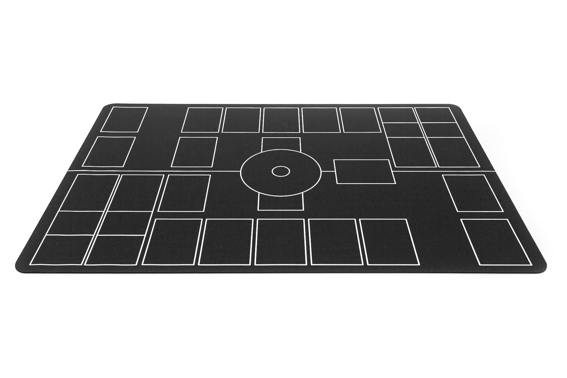 Minimalistische Kartenspielmatte kompatibel mit Pokemon TCG - 2 Spieler