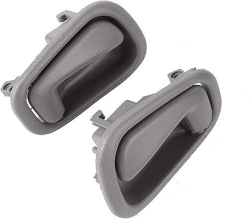 Miniatura 4 de NPAUTO Par de manijas interiores de puerta trasera delantera y trasera para Toyota Corolla Chevy Prizm 1998 1999 2000 2001 2002 Cerradura manual,