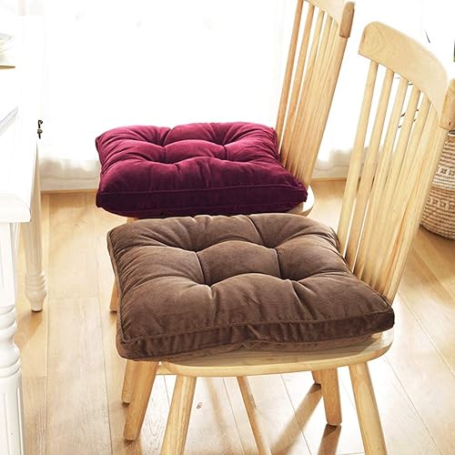 Miniatura 4 de Tiita - Almohada cuadrada para el suelo, cojín de asiento grueso para yoga, meditación, sala de estar, balcón, oficina, exterior, 22 x 22 pulgadas.