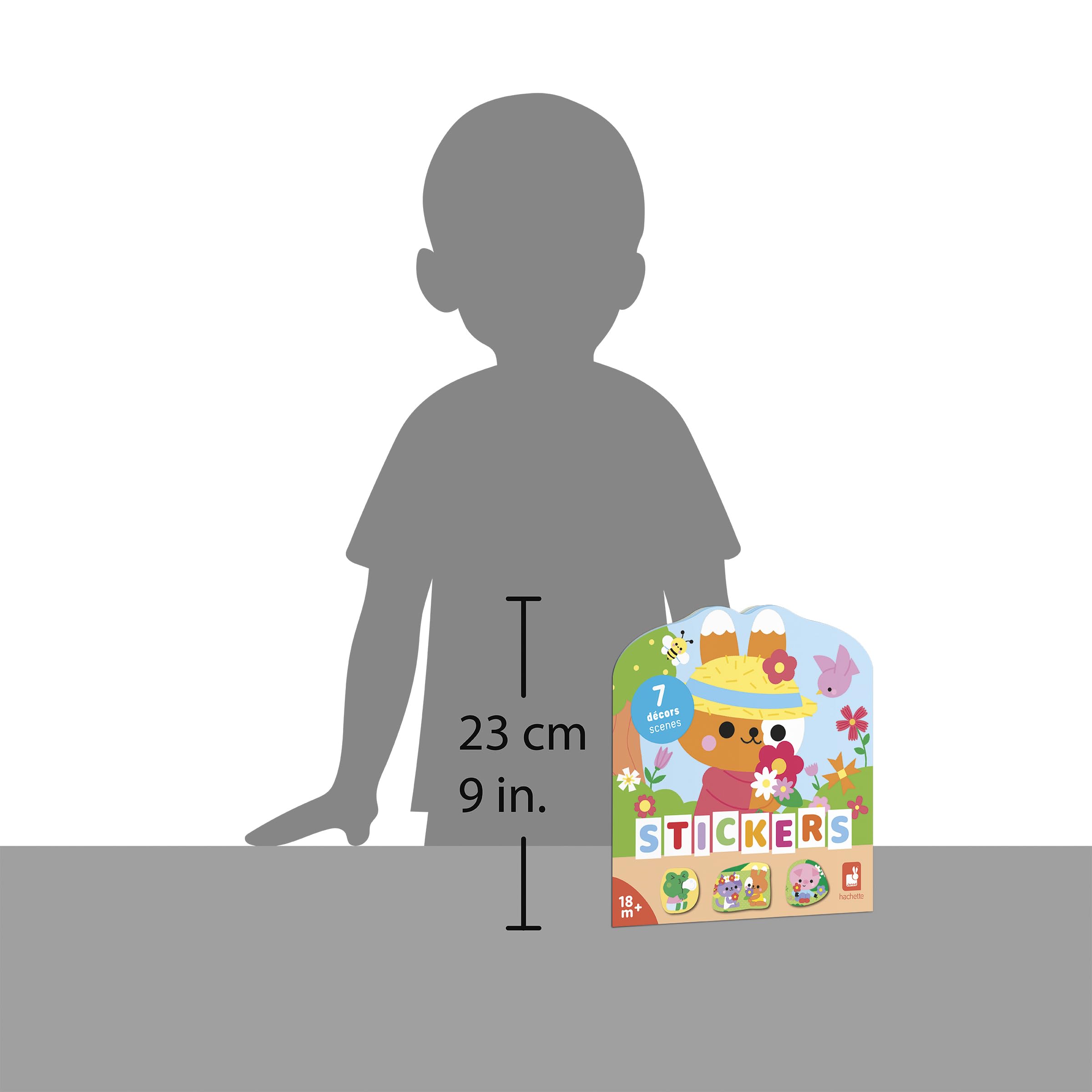 Janod, Stickers Notebook From 18 months, Countryside Theme, 12 Pages to Decorate, 8 Pages of Stickers - Image 4