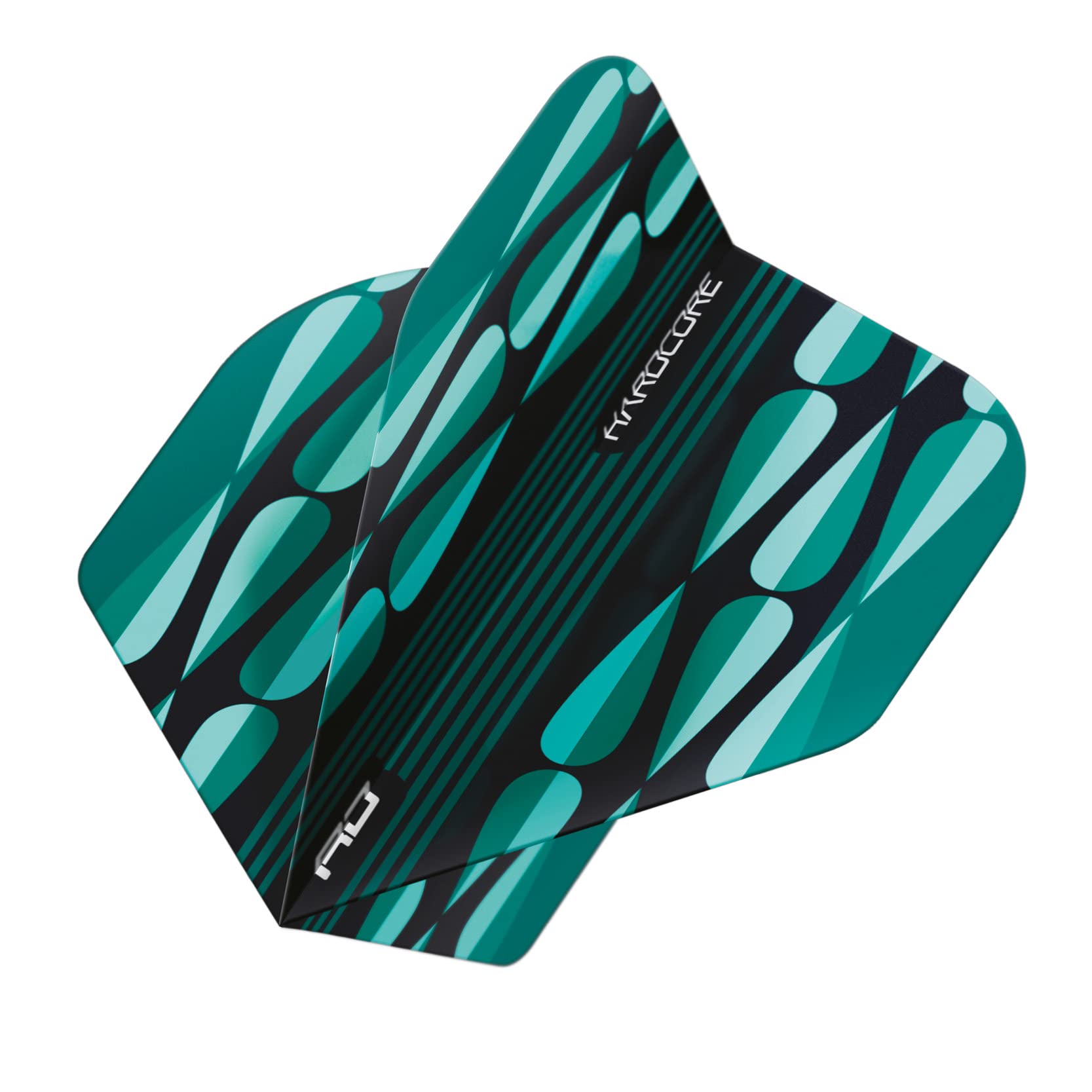 RED DRAGON Hardcore Radical Turquoise Teardrop Dart Flights - 4 Sets Per Pack (12 Dart Flights in total) - Image 2