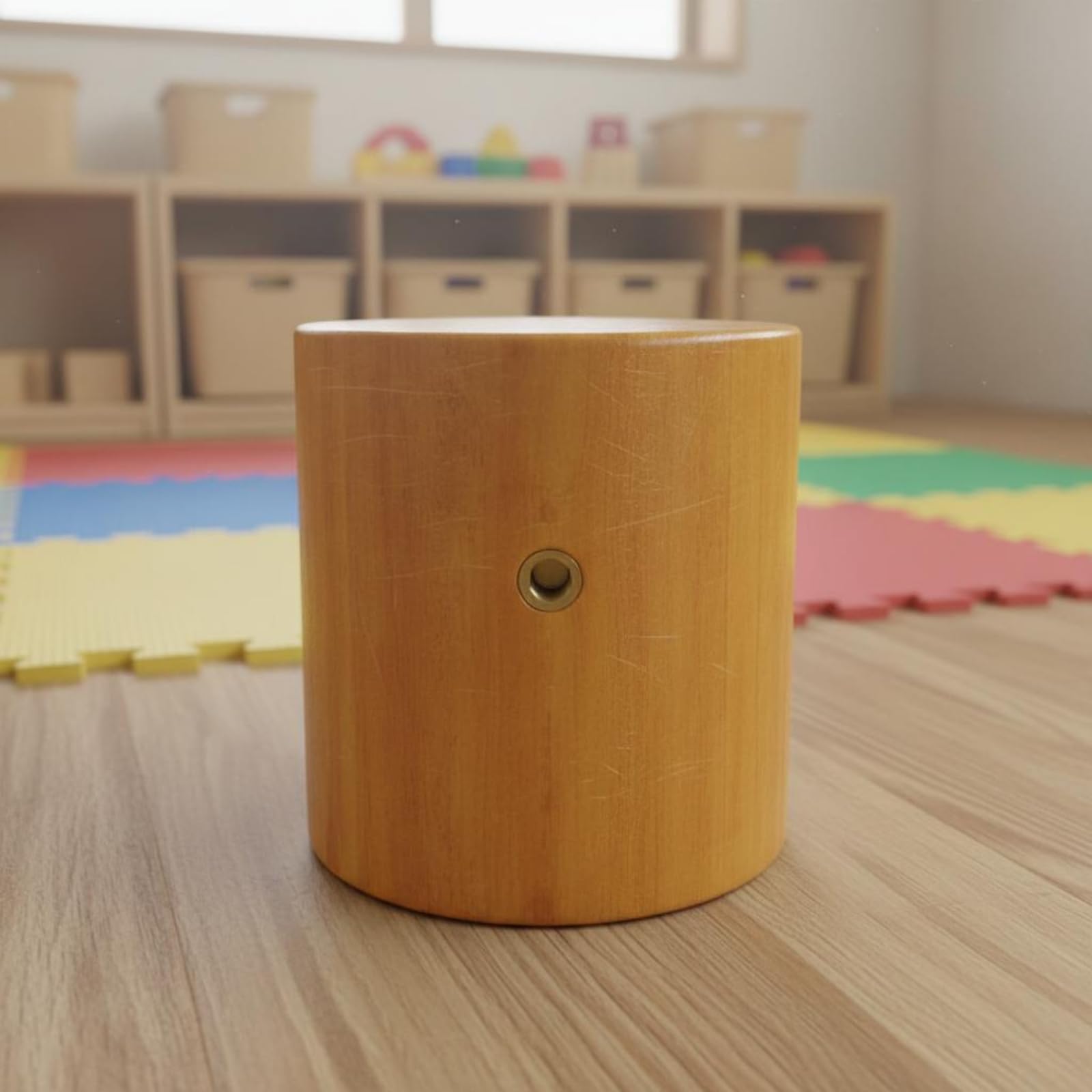 Entrenador de Equilibrio para Niños Taburete Bloque Tronco Base de Madera Maciza para Entrenamiento Sensorial Favorece Coordinación y Aprendizaje, 235×289mm