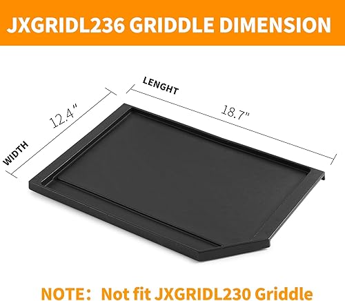 Miniatura 3 de Repuesto de plancha JXGRIDL236 actualizado para piezas de estufa GE, placa de plancha, JGP5036SLSS CGP9536SLSS Plancha lateral de hierro fundido