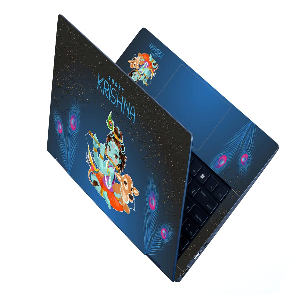 UV Printed Full Body Vinyl, HD Printed Laptop Skin/Sticker/Stretchable Vinyl/Cover Laptops Upto 15.6 inches No Residue, Bubble Free for Laptop - UV_Shree Krishna Cow Night Stars (B0BWHS682Y) Amazon Price History, Amazon Price Tracker