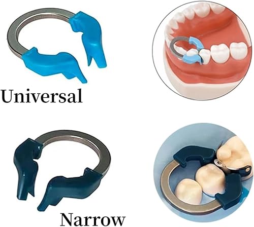 Miniatura 4 de Sistema de matriz seccional dental, bandas de matriz de repuesto de matrices contorneadas seccionales dentales, matrices metálicas contorneadas