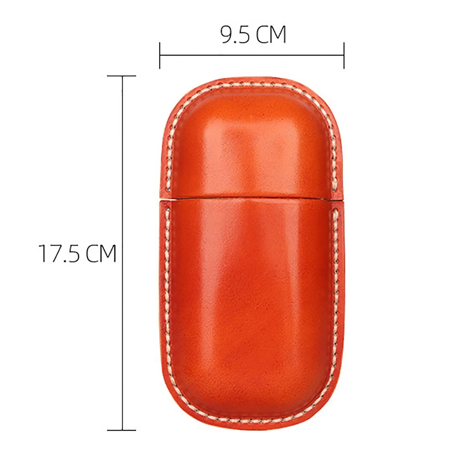 Przenośne pudełko na okulary Przenośne kreatywne etui na okulary skórzane (kolor: czarny, rozmiar: 17,5 x 9,5 cm)