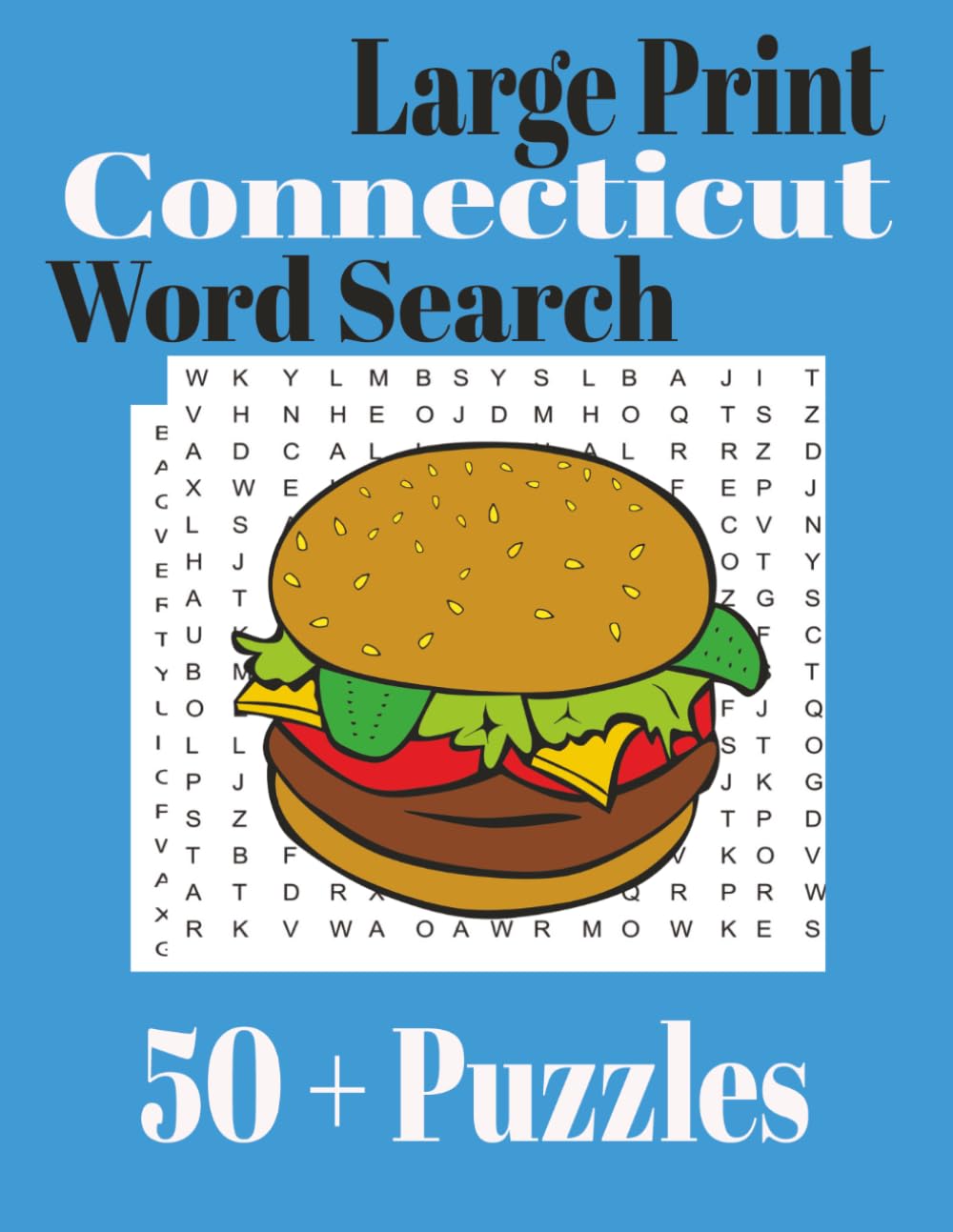 Large Print Connecticut Word Search (Large Print State Word Search)
