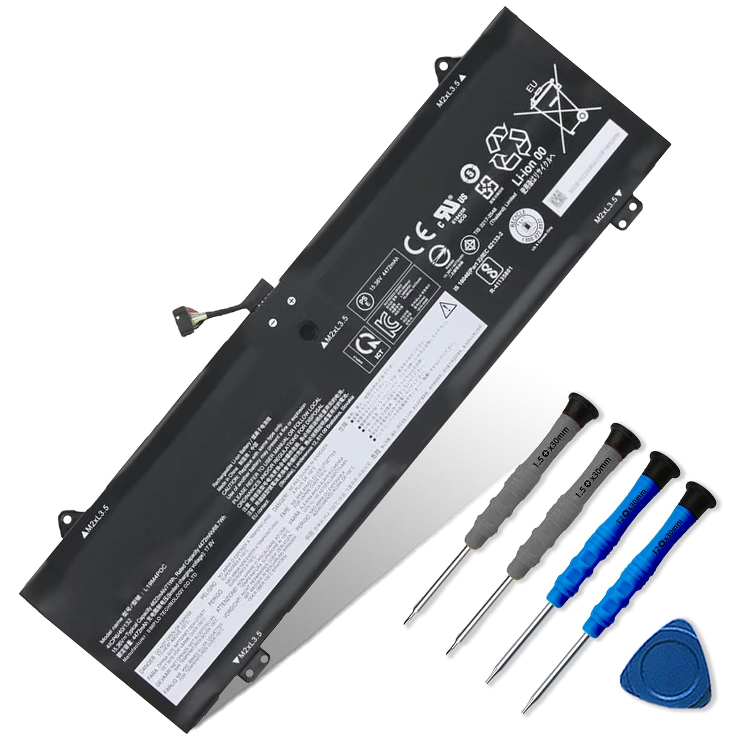 Dentsing L19M4PDC L19C4PDC Laptop Battery Replacement for Lenovo Ideapad Yoga 7-14ITL5 7-14ACN6 7-14ARB7 7-15ITL5 Series 5B10Z26479 SB10Z26481