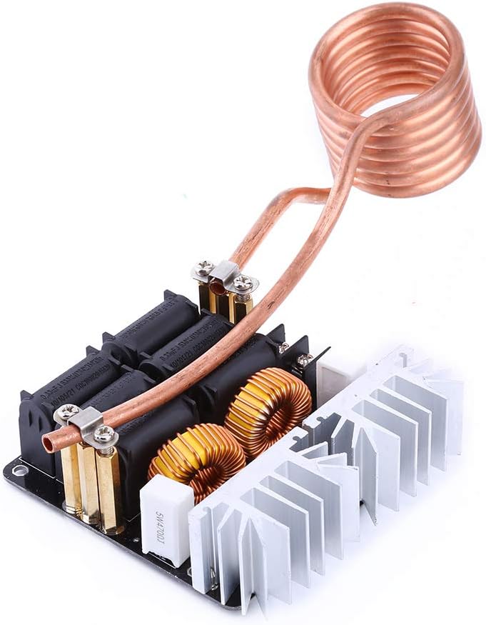 Sorandy 1000W ZVS Low Voltage Induction Heating Board Module ZVS Induction Heater Flyback Heater Driver Board Flyback Driver Heater for DIY Players, Low Voltage Heating Module,