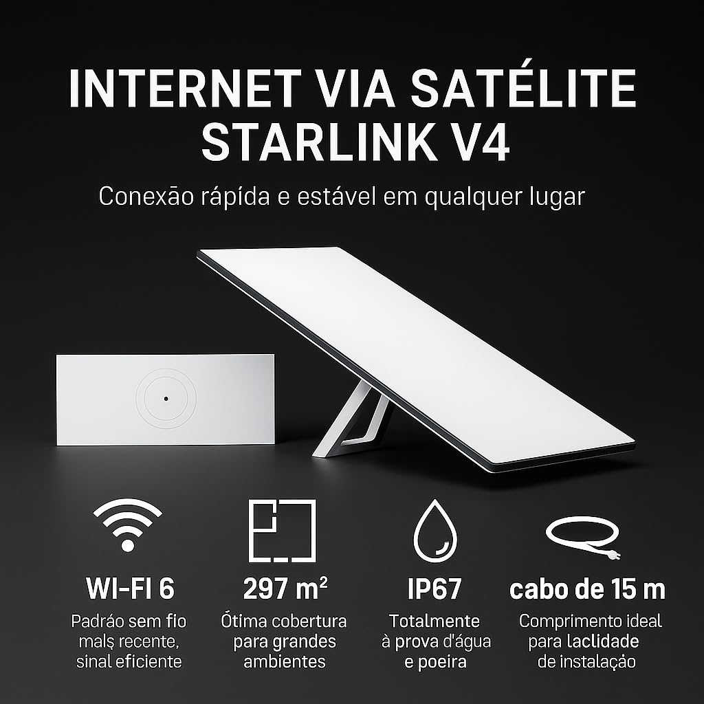Antena De Internet Via Satélite Starlink Standard Kit V4 | Amazon