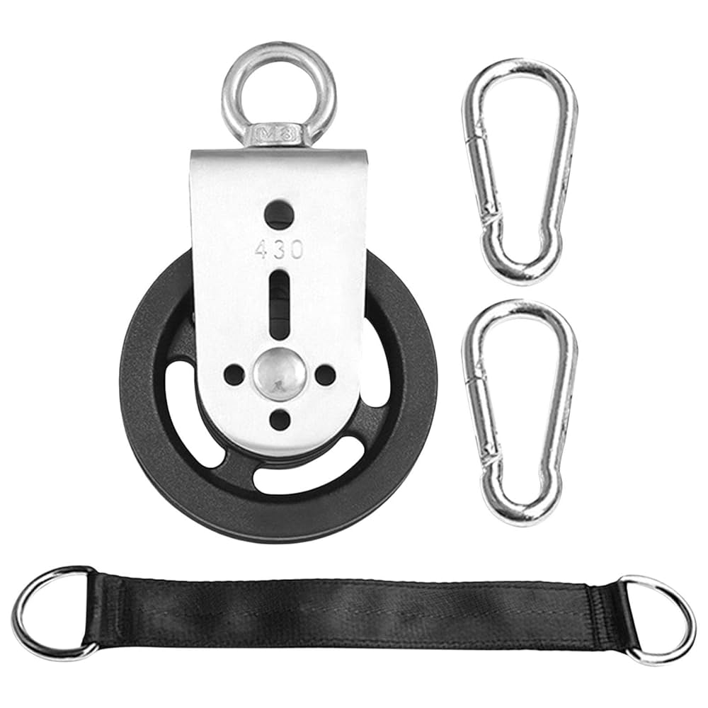 Amazon | プーリーシステムセット,360 度回転ナイロン ジム