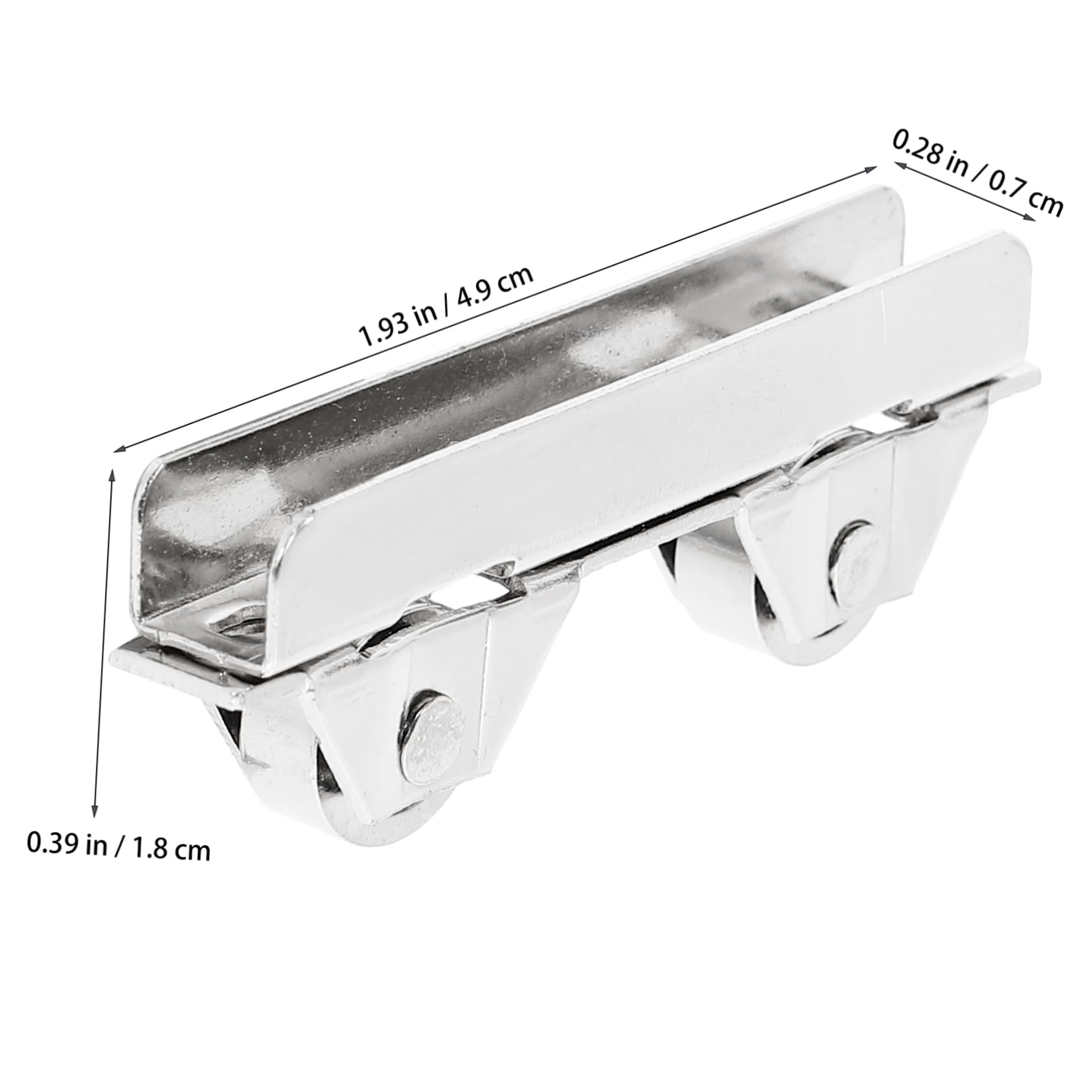 Lot De 4 Roulettes/Poulies Pour Porte Coulissante En Verre Fenêtre - Rouleau Laiton 20mm X 10mm - Écartement 48mm