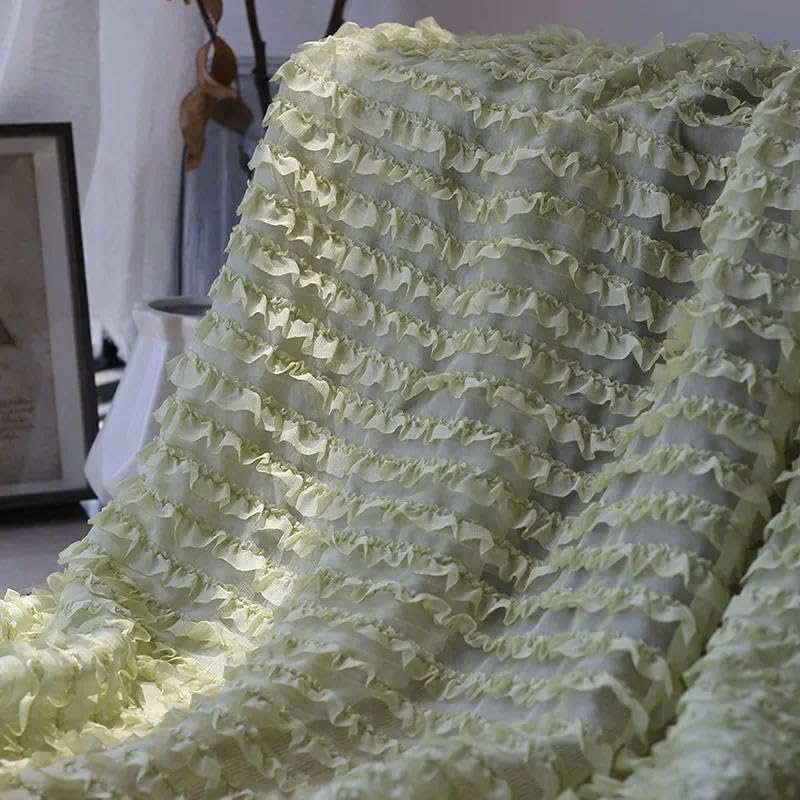 150 cm breit 200 cm lang Krepp-Chiffon-Stoff Spitze Bestickt halbdurchsichtiger Chiffon-Stoff Meterware Chiffon-Stoff für Stoff DIY-Schal