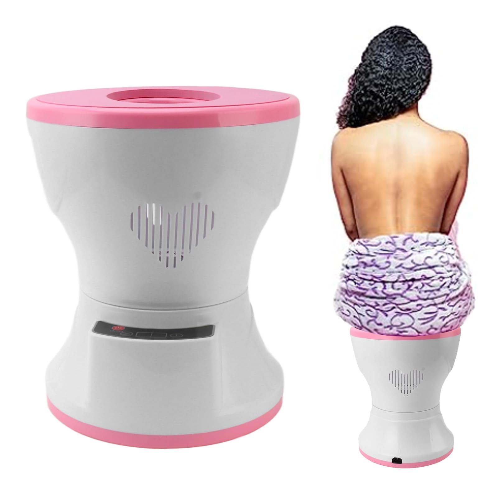Yoni Seat Yoni Kit, Asiento de Vapor Portátil con Cojín para Salud Vaginal y Equilibrio de PH