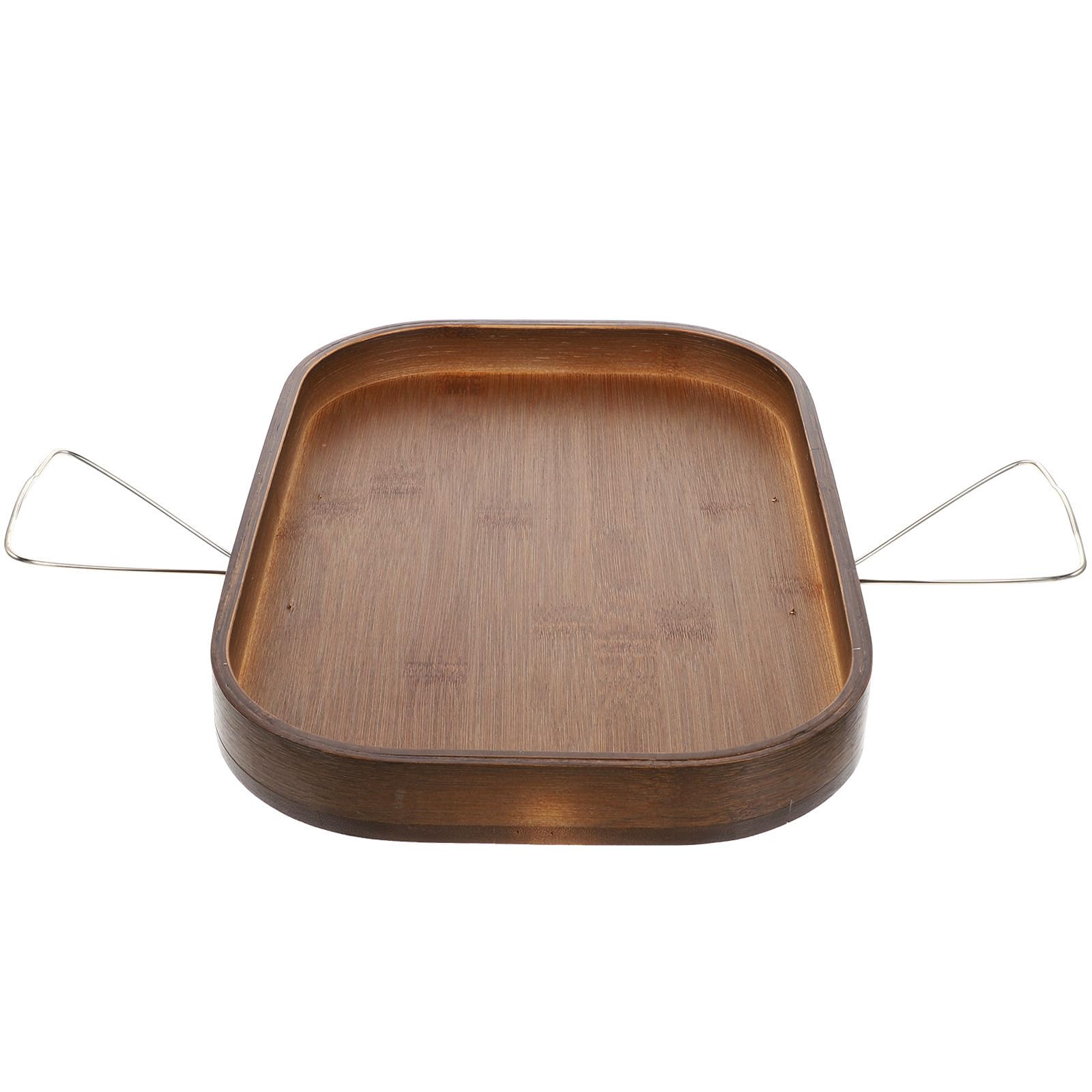 Mesa de brazo de sofá de madera premium Gatuida con detalles de acero inoxidable duradero