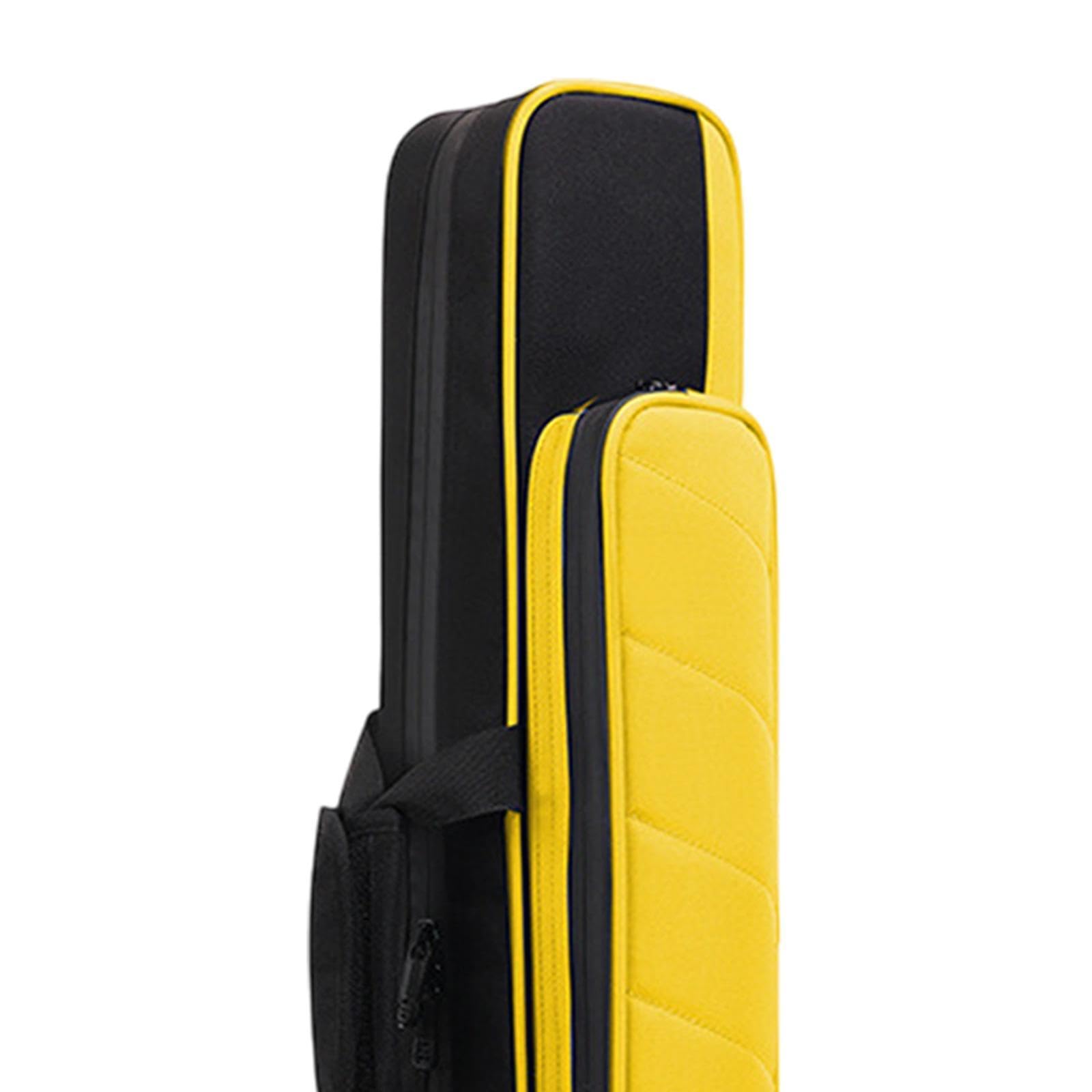 Menolana Flute Carrying Bag 17 Holes Flute Case Waterproof Sturdy, Portable, Canvas, Lightweight Wind Instrument Handbag Organizer Bag, yellow