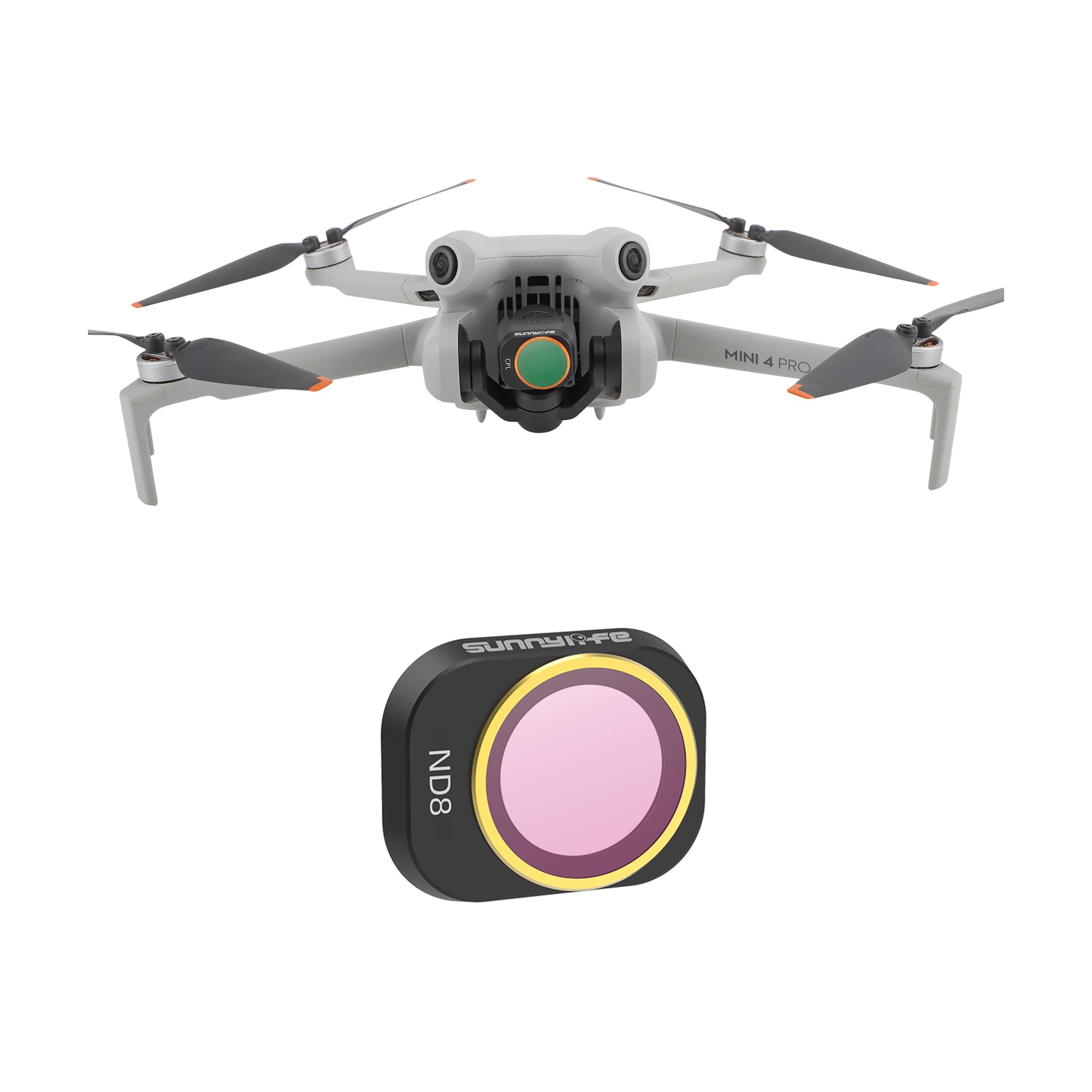 Fututech CPL ND MCUV ND/PL Filtros para DJI Mini 4 Pro Filtros para Drone Anti-Arañazos Alta Transmisión Accesorio (ND 8)