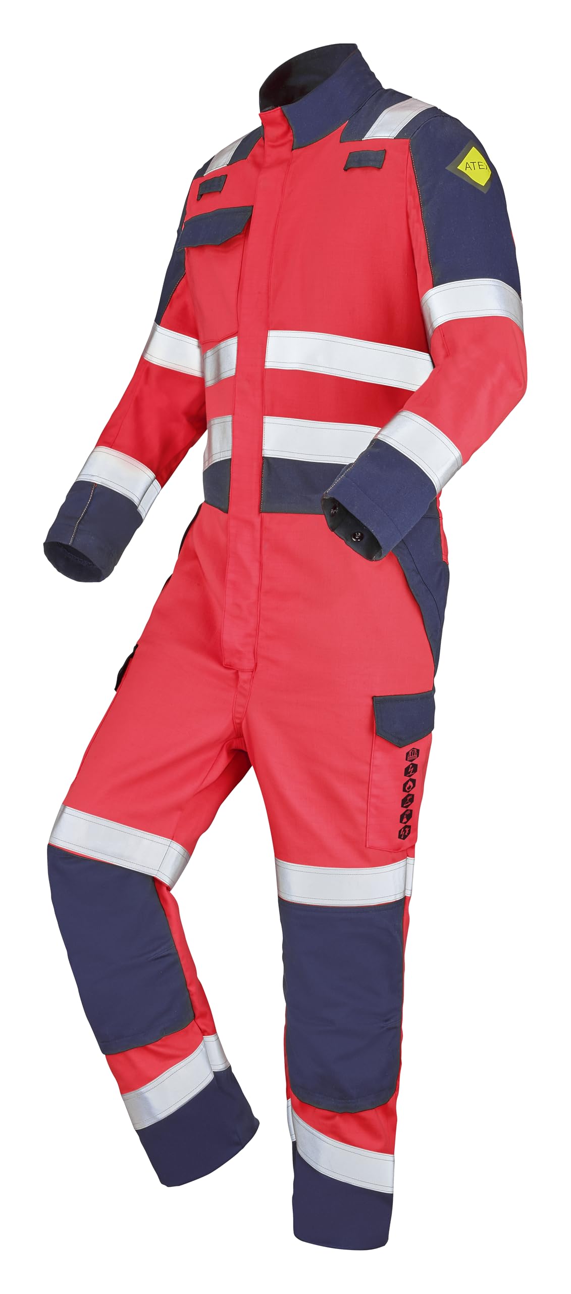 ATEX HV 300 XP Galan Combinaison zippée Rouge/bleu marine Taille XXL