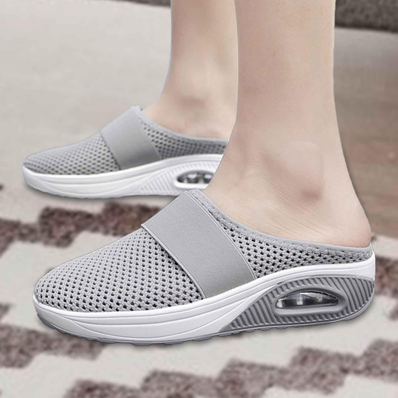 Chaussures Orthopédiques Femme Mules - À Enfiler - Semelle Coussin D'air - Pour Diabétiques - Confortables