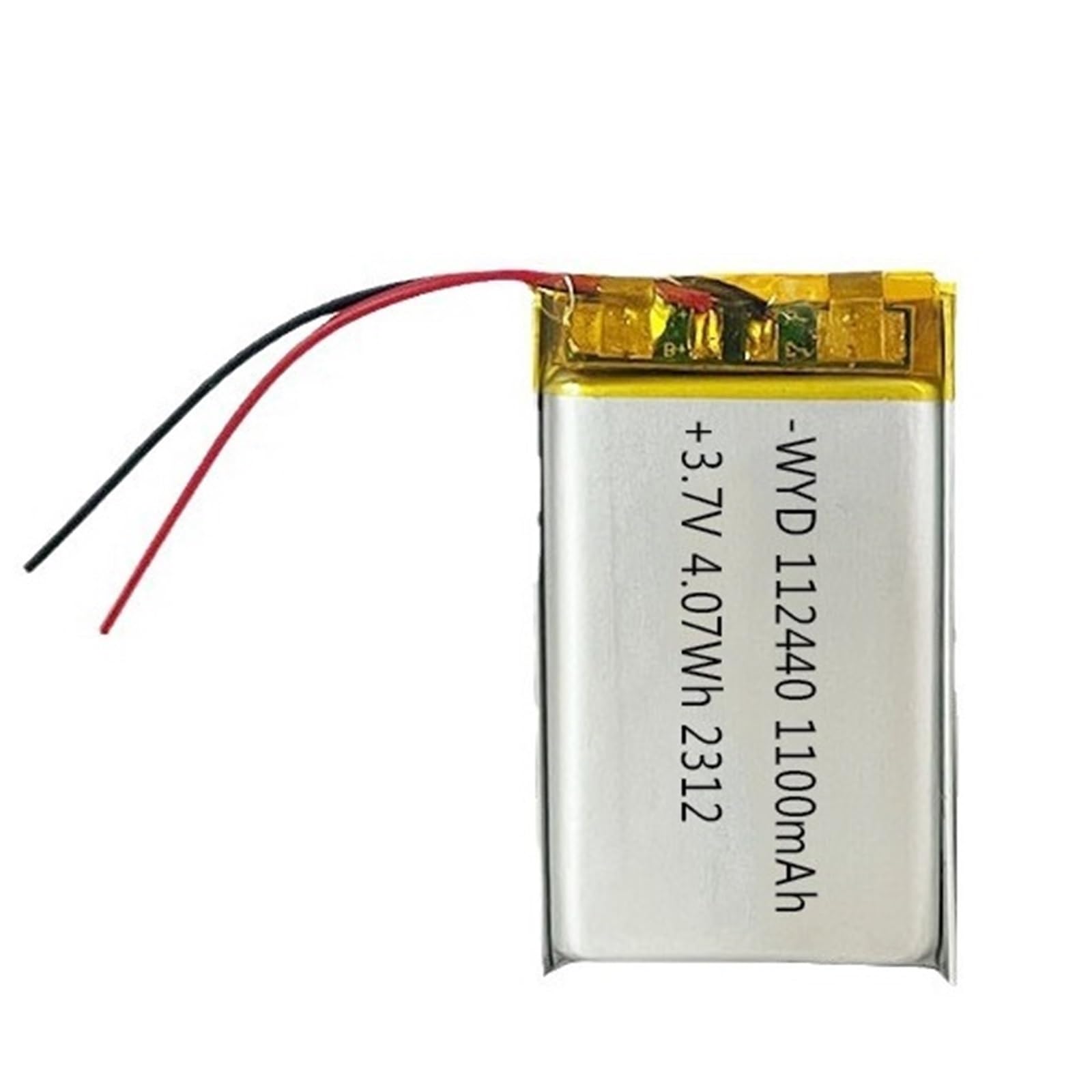 Batería 112440 1100 mAh 3,7 V recargable de litio para dispositivos electrónicos de precisión 3
