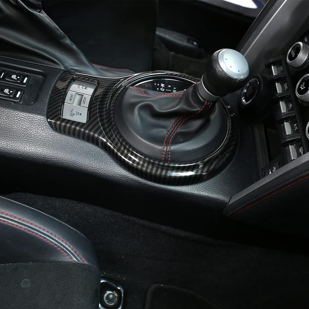3X Dla BRZ 86 2012-2020 Konsola środkowa Pasek Boczny Panel Zmiany Biegów Pokrowiec Dekoracyjny Wykończeniowa Akcesoria Samochodowe