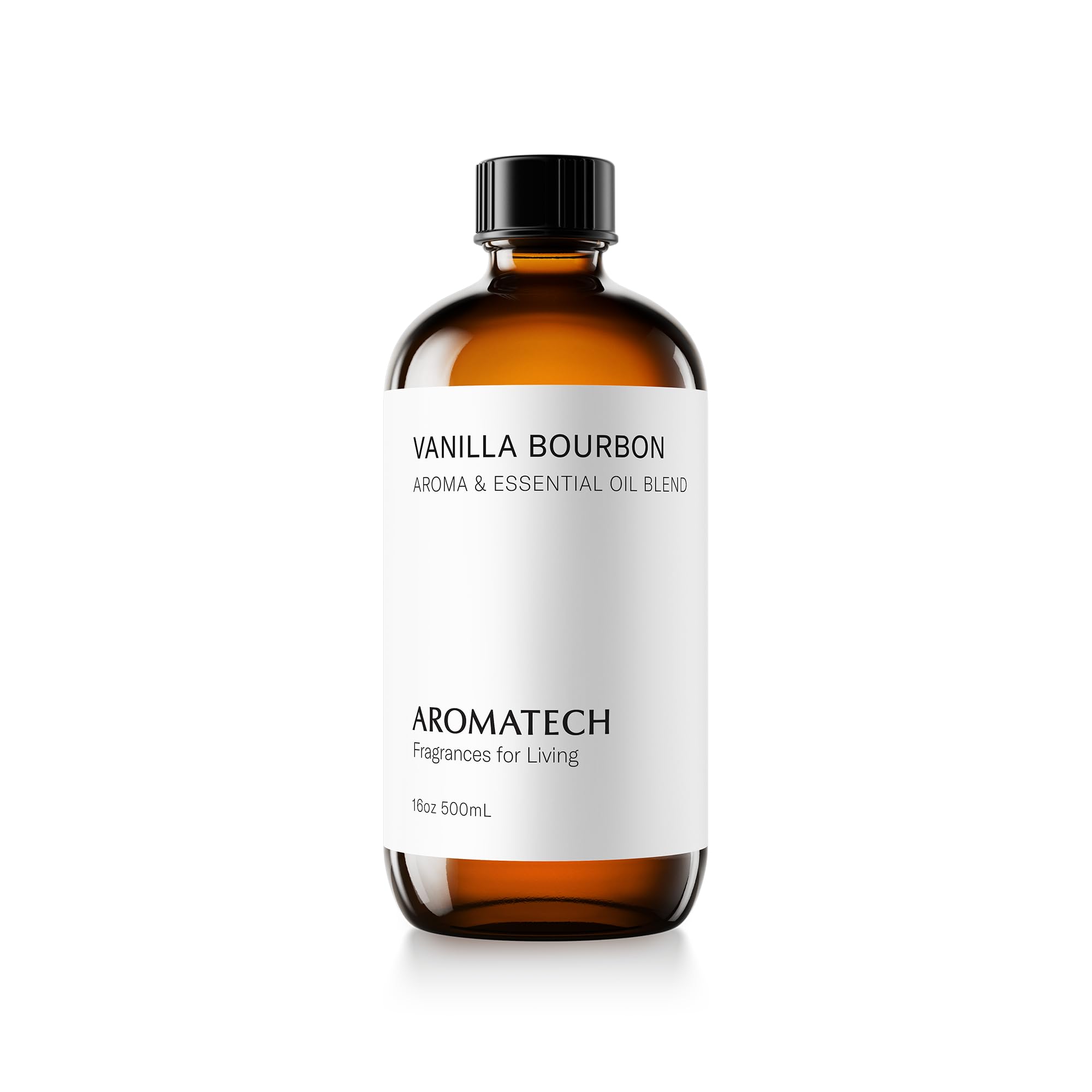 AromaTech Vanilla Bourbon Aroma Essential Oil Blend: Luxury Hotel Inspired Aromatherapy with Vanilla Bean, Bourbon & Oak Barrel for Ultrasonic Diffusers & Nebulizers - 16 fl oz, 500 mL